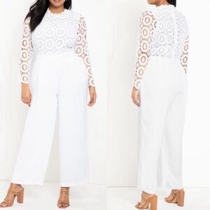Lace Wide Leg Jumpsuit